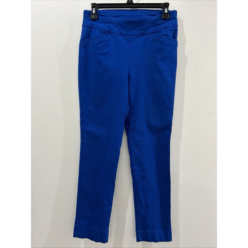 Chicos Sz 00 Womens XS Perfect Stretch Pull-On Ankle Pants Royal Blue